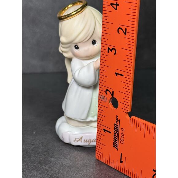 Precious Moments Figurine August Birthday Angel With Birthstone 1996 - Picture 2 of 6